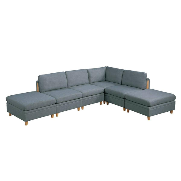 Poundex 6 pc Sectional 781 IMAGE 1