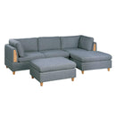 Poundex Fabric 5 pc Sectional 605 IMAGE 1