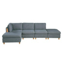 Poundex Fabric 5 pc Sectional 604 IMAGE 1