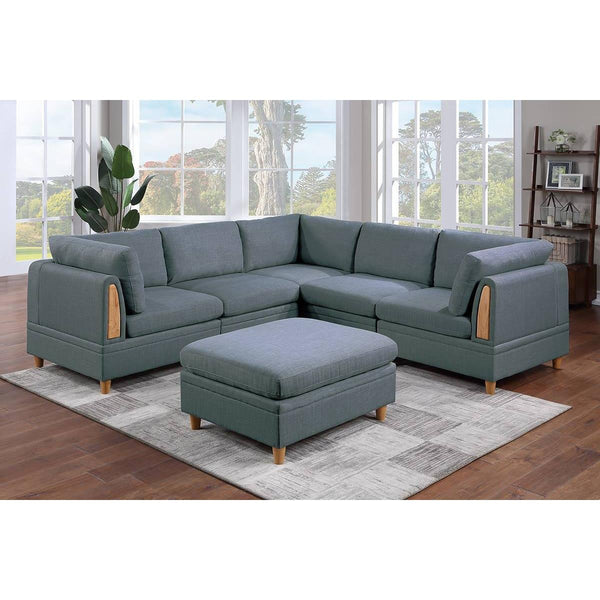 Poundex 6 pc Sectional 787 IMAGE 1