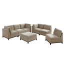 Poundex Fabric 7 pc Sectional 590 IMAGE 1