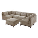 Poundex Fabric 7 pc Sectional 589 IMAGE 1