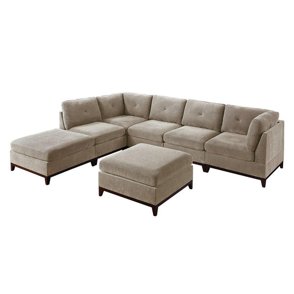 Poundex Fabric 7 pc Sectional 588 IMAGE 1