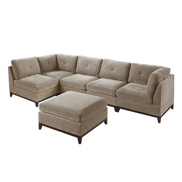 Poundex Fabric 6 pc Sectional 587 IMAGE 1