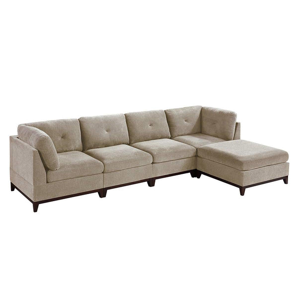Poundex Fabric 5 pc Sectional 586 IMAGE 1
