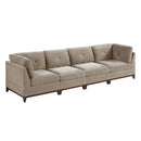 Poundex Fabric 4 pc Sectional 583 IMAGE 1