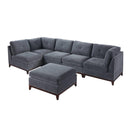 Poundex Fabric 6 pc Sectional 572 IMAGE 1