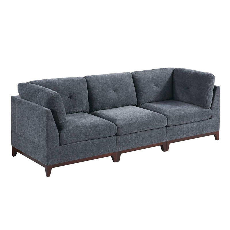 Poundex Fabric 3 pc Sectional 565 IMAGE 1