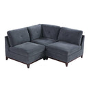 Poundex Fabric 3 pc Sectional 564 IMAGE 1