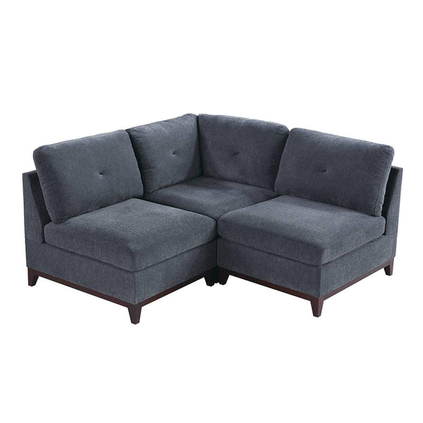 Poundex Fabric 3 pc Sectional 564 IMAGE 1