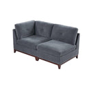 Poundex Fabric 2 pc Sectional 562 IMAGE 1