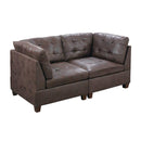 Poundex Leatherette 2 pc Sectional 548 IMAGE 1
