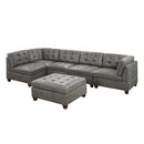 Poundex Leatherette 6 pc Sectional 542 IMAGE 1