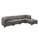 Poundex Leatherette 5 pc Sectional 541 IMAGE 1