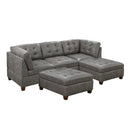 Poundex Leatherette 5 pc Sectional 539 IMAGE 1