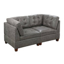 Poundex Leatherette 2 pc Sectional 533 IMAGE 1