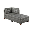 Poundex Leatherette 2 pc Sectional 531 IMAGE 1