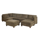 Poundex Fabric 7 pc Sectional 528 IMAGE 1