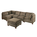 Poundex Fabric 6 pc Sectional 526 IMAGE 1