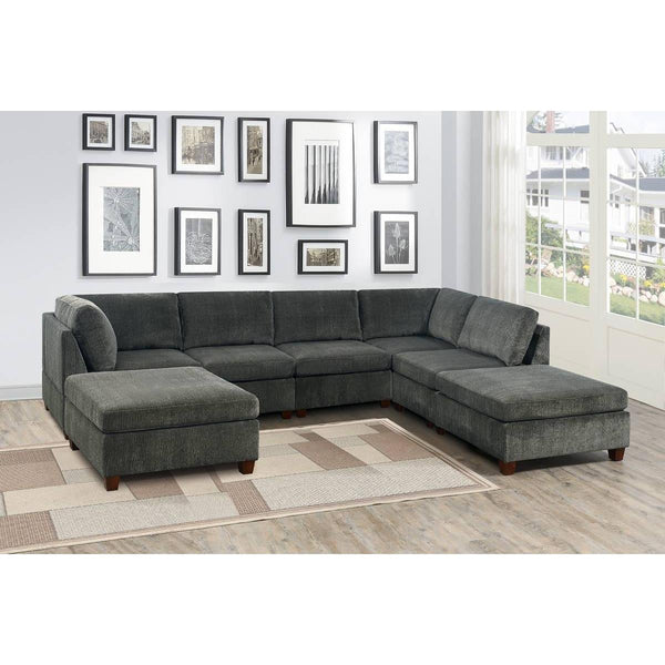 Poundex 7 pc Sectional 513 IMAGE 1