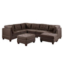 Poundex 7 pc Sectional 979 IMAGE 1