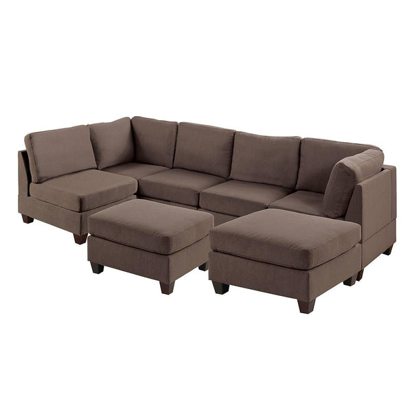 Poundex 7 pc Sectional 948 IMAGE 1