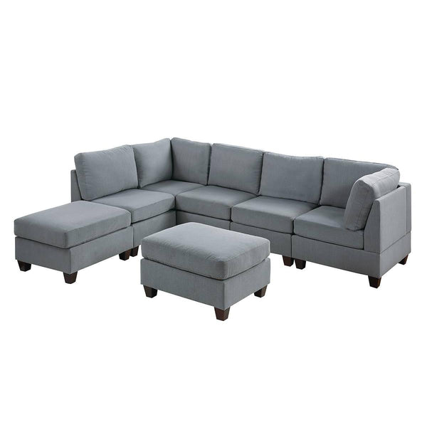 Poundex 7 pc Sectional 932 IMAGE 1