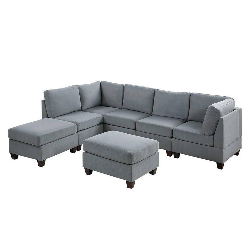 Poundex 7 pc Sectional 932 IMAGE 1