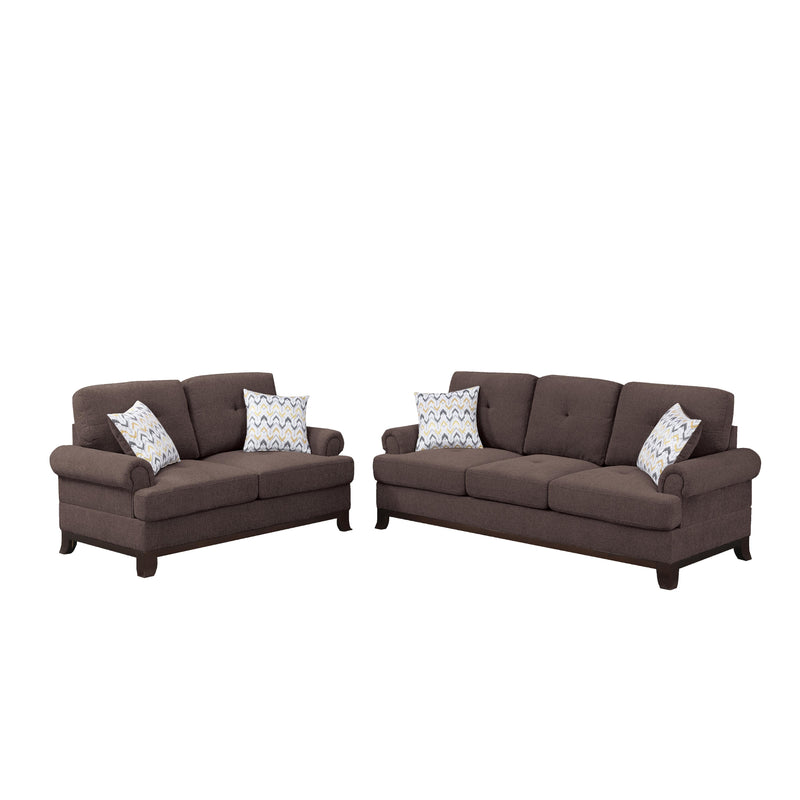 Poundex F8838 2 pc Sofa Set IMAGE 2