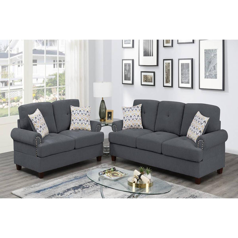 Poundex Stationary Sofa F8837 IMAGE 1