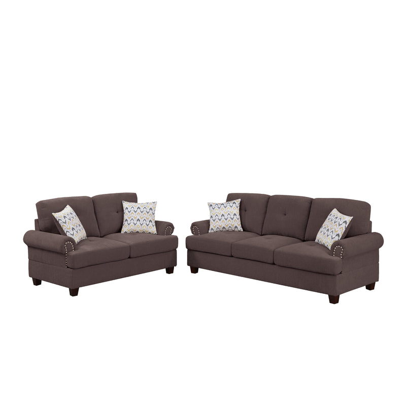 Poundex F8835 2 pc Sofa Set IMAGE 2