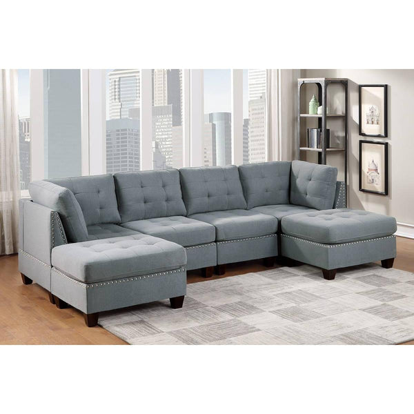 Poundex 6 pc Sectional 913 IMAGE 1