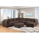 Poundex 9 pc Sectional 887 IMAGE 1