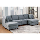 Poundex Fabric 6 pc Sectional 893 IMAGE 1