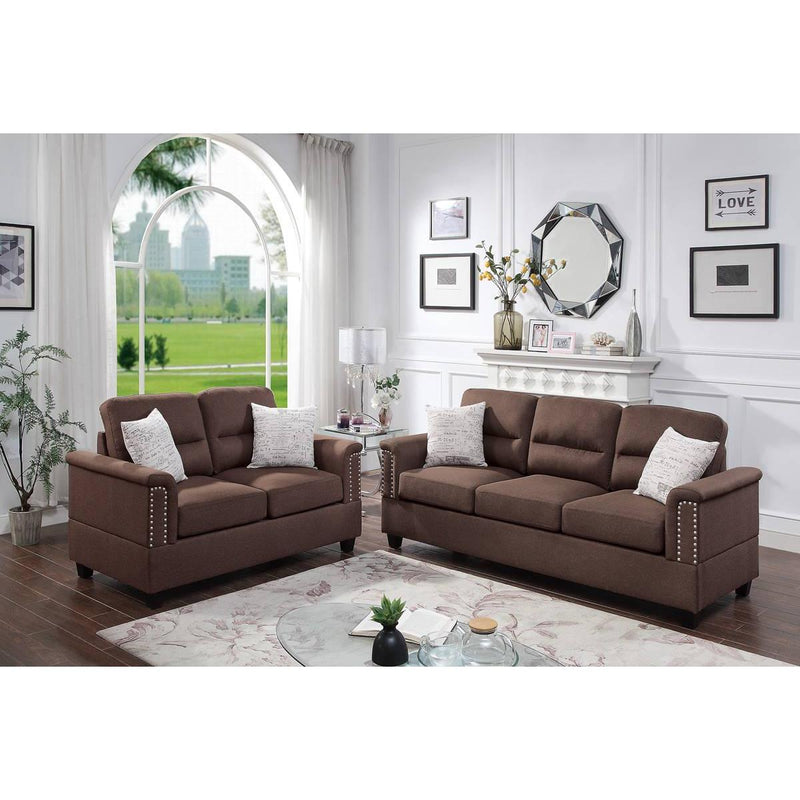 Poundex Stationary Sofa F8811 IMAGE 1