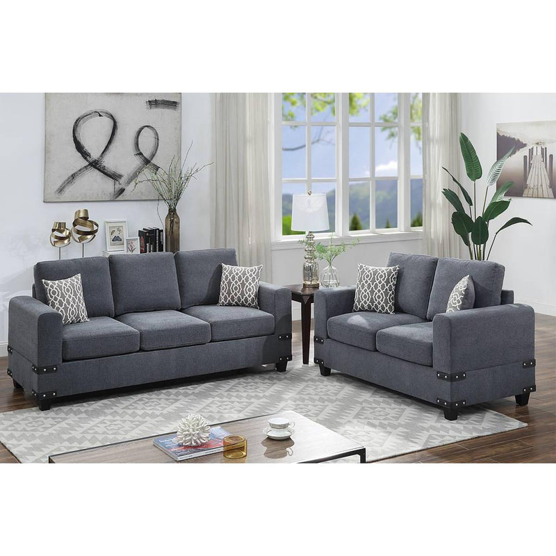 Poundex Stationary Sofa F8807 IMAGE 1