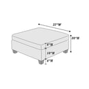 Poundex F6469 Modular Cocktail Ottoman IMAGE 3
