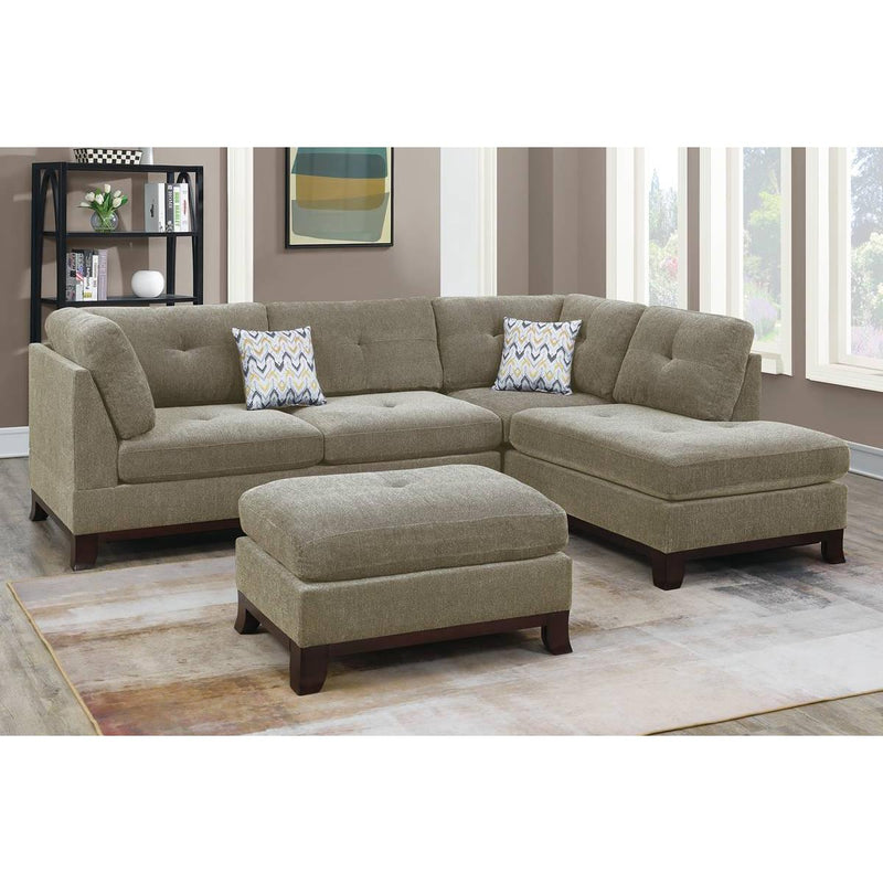 Poundex 3 pc Sectional F6478 IMAGE 1