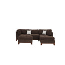 Poundex F6477 3 pc Sectional Set with Ottoman IMAGE 2
