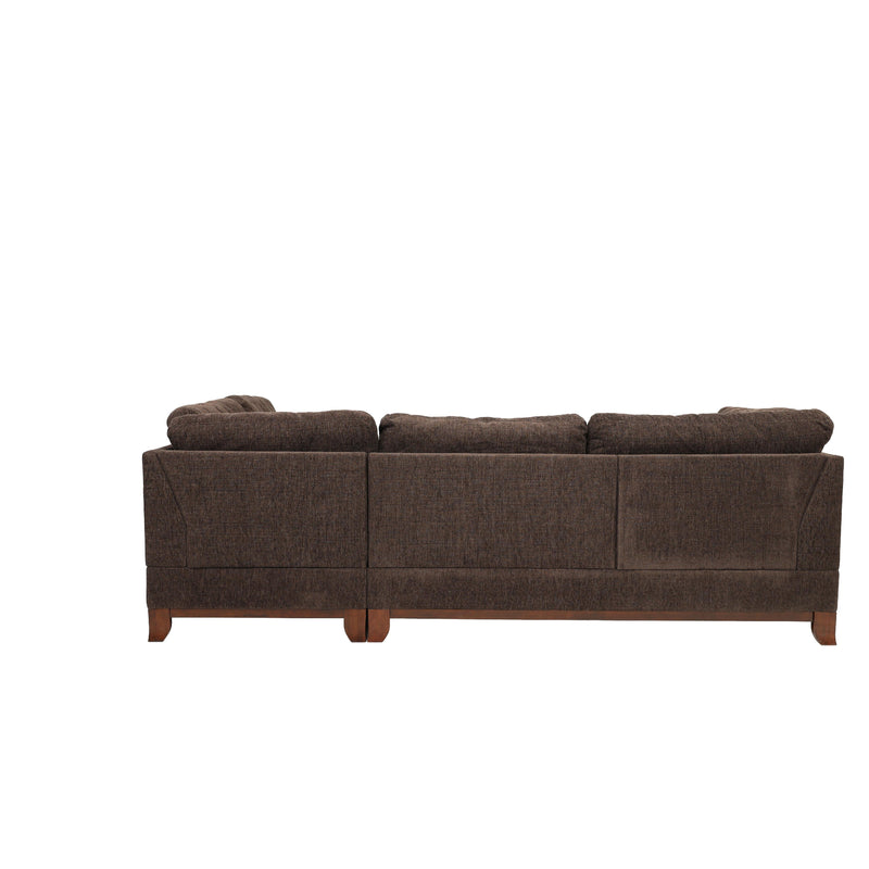 Poundex F6477 3 pc Sectional Set with Ottoman IMAGE 5