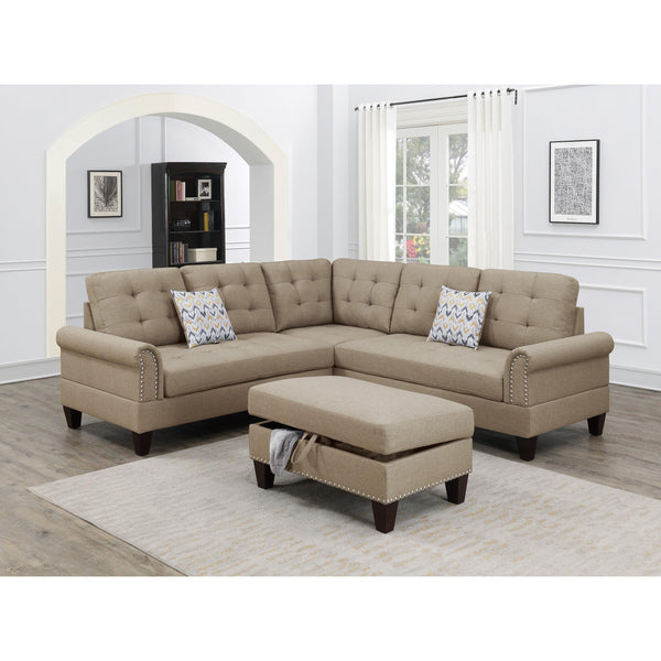 Poundex 3 pc Sectional F6476 IMAGE 1