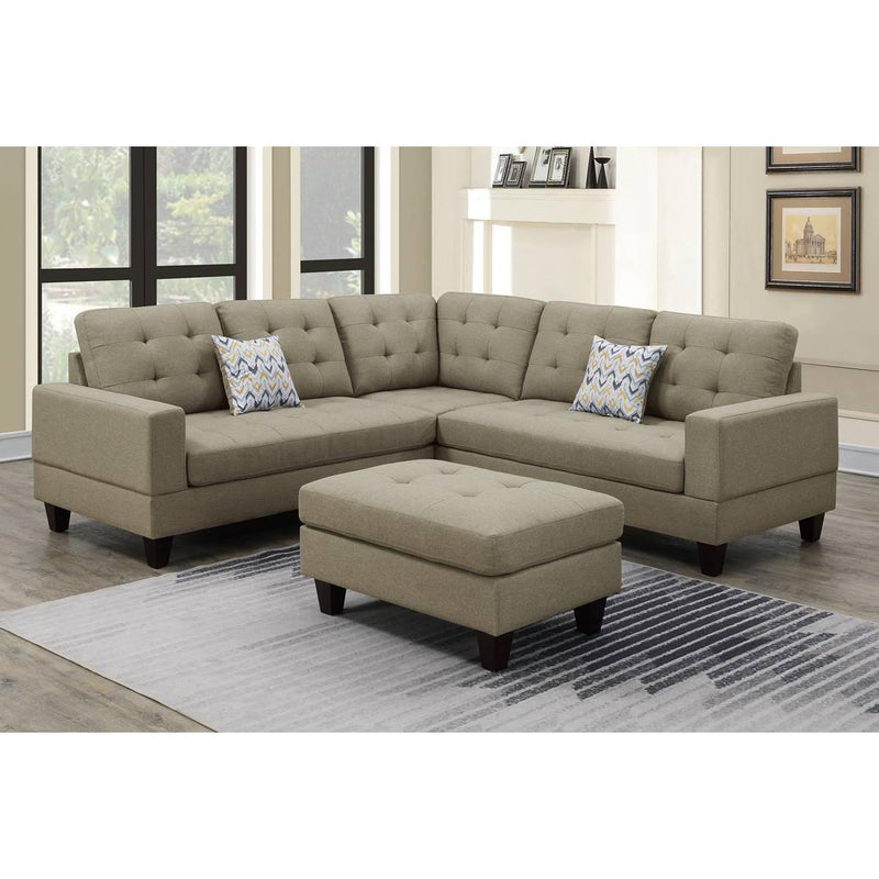 Poundex 3 pc Sectional F6473 IMAGE 1