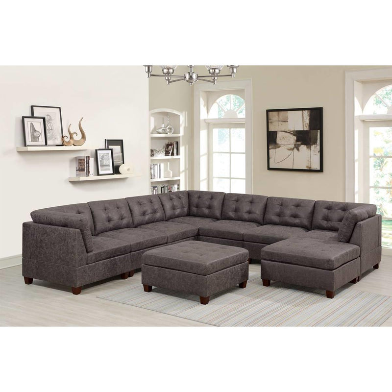 Poundex 9 pc Sectional 845 IMAGE 1