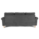 Poundex F6447 Reversible Sectional Set with 2 Accent Pillows IMAGE 5
