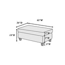 Poundex F6436 XL-Cocktail Ottoman IMAGE 5