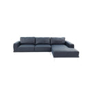 Poundex F6430 2 pc Sectional Set with 2 Accent Pillows IMAGE 2