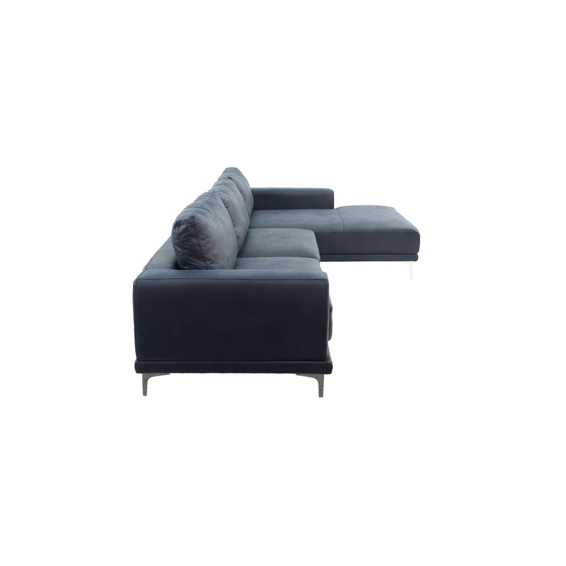 Poundex F6430 2 pc Sectional Set with 2 Accent Pillows IMAGE 4