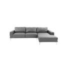 Poundex F6429 2 pc Sectional Set with 2 Accent Pillows IMAGE 2