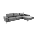 Poundex F6429 2 pc Sectional Set with 2 Accent Pillows IMAGE 3