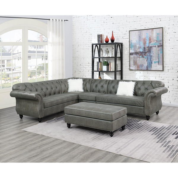 Poundex 4 pc Sectional F6438 IMAGE 1